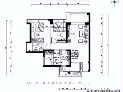 90平经典三房户型，全屋整装灰色调，极简耐看又雅致，分享一下（90平小三居装修效果图）