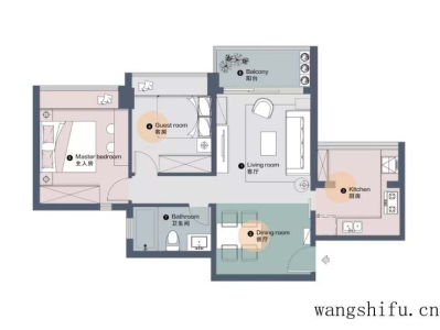 79㎡旧房改造，阳台打通纳入厨房，莫兰迪配色超高级