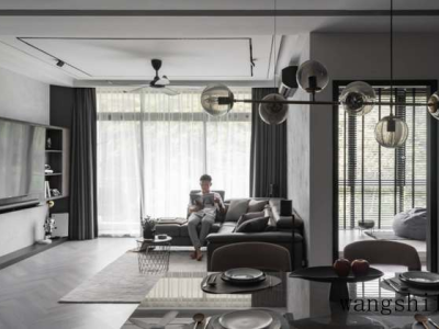 怎么舒服怎么来，130㎡住宅，全屋黑白灰，一人居潇洒又惬意