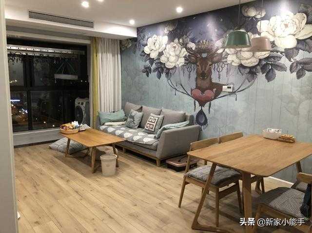 坚持全屋贴墙布，他们家新房装出了“艺术感”，美观耐看不复杂