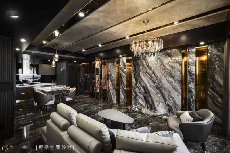 99平，移景入室 荡漾金色波光为家景│奢华风│