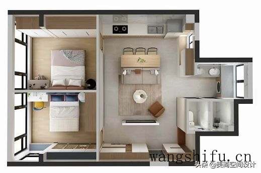 老破小区改造，传统两居，爆改的经典设计 旧房翻新 第9张 老破小区改造，传统两居，爆改的经典设计 旧房翻新 粉刷匠第9张