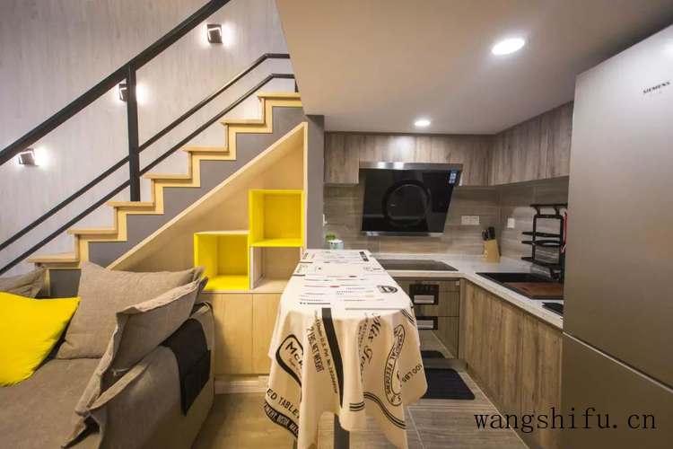 80平loft北欧风层高4.8米，撞色冲击视觉，20W花得值 旧房翻新 第6张 80平loft北欧风层高4.8米，撞色冲击视觉，20W花得值 旧房翻新 粉刷匠第6张