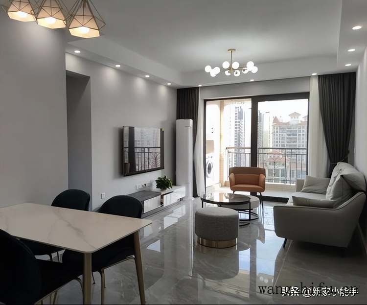 90平经典三房户型，全屋整装灰色调，极简耐看又雅致，分享一下 旧房翻新 第8张 90平经典三房户型，全屋整装灰色调，极简耐看又雅致，分享一下 旧房翻新 粉刷匠第8张