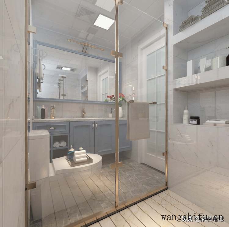 130㎡的家装简约美式，简洁有设计感，整体那叫一个高大上，很美 旧房翻新 第25张 130㎡的家装简约美式，简洁有设计感，整体那叫一个高大上，很美 旧房翻新 粉刷匠第25张