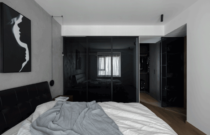 130平黑白灰设计案例，时尚又高级的搭配，大气有范儿 旧房翻新 第13张 130平黑白灰设计案例，时尚又高级的搭配，大气有范儿 旧房翻新 粉刷匠第13张