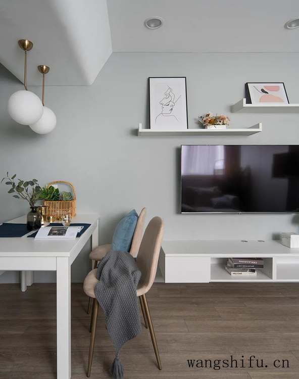 ​65㎡改造出3室2厅+小书房，清爽的北欧风，堪称小户型装修典范 旧房翻新 第8张 ​65㎡改造出3室2厅+小书房，清爽的北欧风，堪称小户型装修典范 旧房翻新 粉刷匠第8张