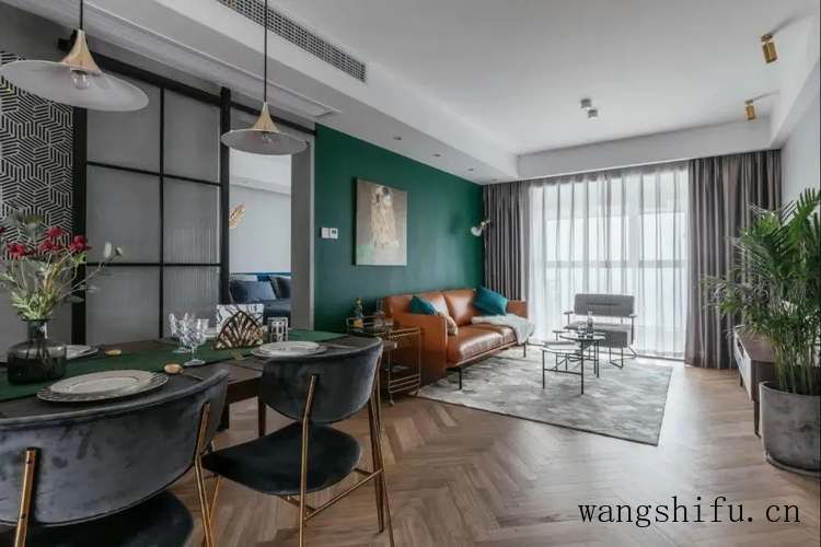 80㎡二房，花5W爆改成浪漫轻奢风的一居室，实用性更强，颜值更高（轻奢风格两室效果图）