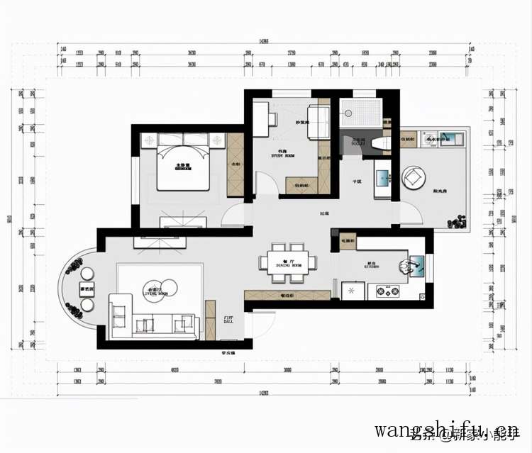 75平现代简约风格，不做电视墙不安装吊顶，装修花了14W太值得了 旧房翻新 第2张 75平现代简约风格，不做电视墙不安装吊顶，装修花了14W太值得了 旧房翻新 粉刷匠第2张