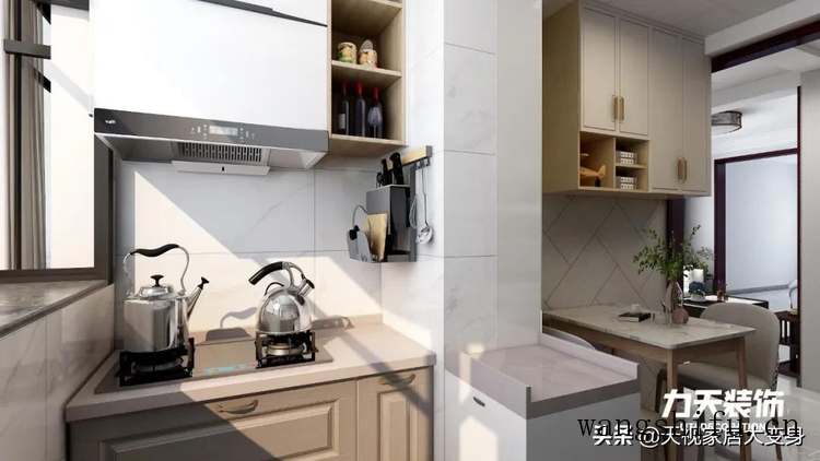 90年代老房翻新改造变古朴中式风，拯救厨房收纳“重灾区”
