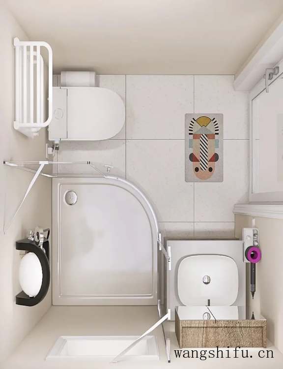 小卫生间注定憋屈?网友:我家才2㎡这么装真好用 小卫生间注定憋屈?网友:我家才2㎡这么装真好用