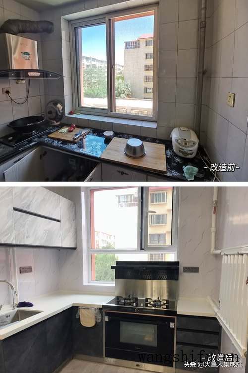 2天时间爆改老厨房，完工后简直“改头换面”，快来抄装修作业（旧厨房装修改造）