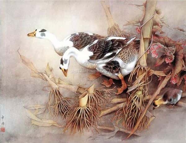 工笔花鸟画